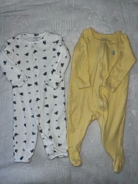 two Ralph Lauren footies